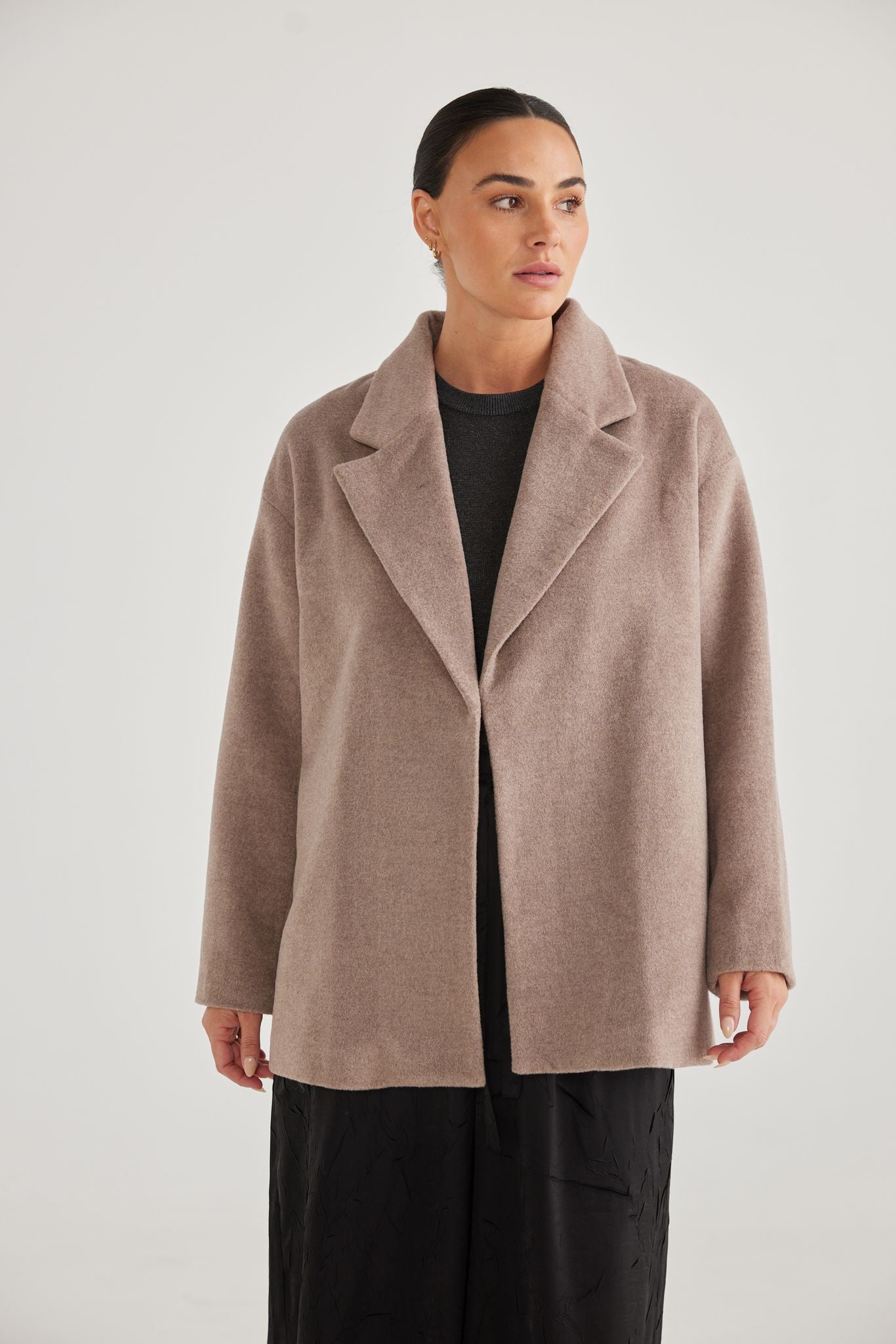 B+T Lana Coat - Ash Brown