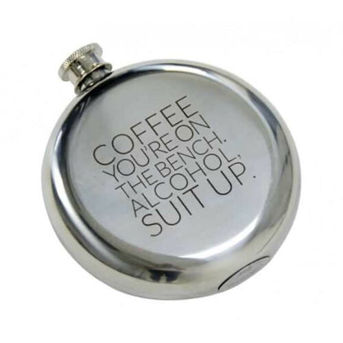 Annabel Trends Hip Flask Round - Coffee Suit Up