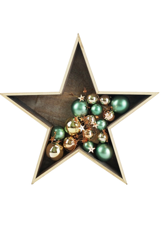 Urban Products Baubles in Star with Lights Standing Decoration - Medium
